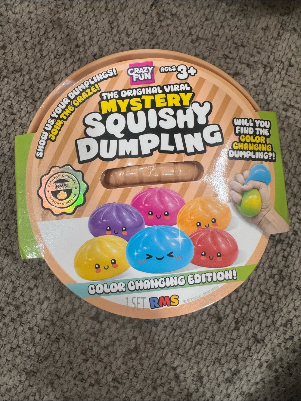 One RMS Crazy Fun color changing edition mystery dumpling, new